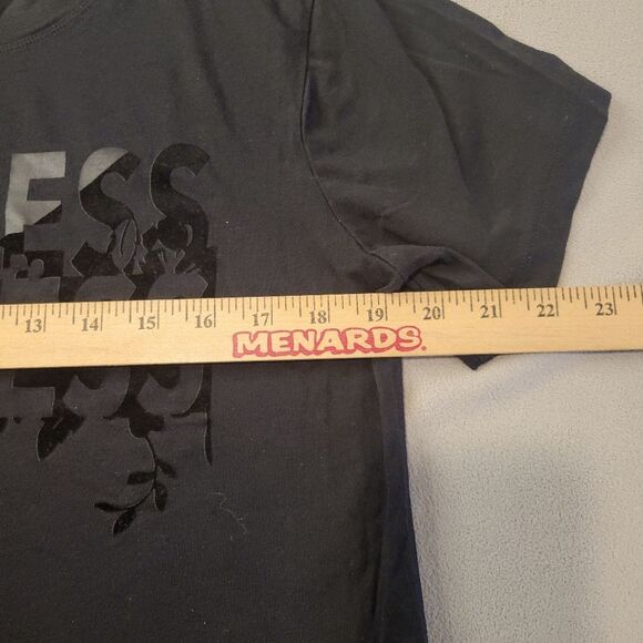 Athleta Limitless Graphic Tee Black Cropped Size Medium - Picture 6 of 8